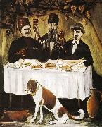 Niko Pirosmanashvili Feast in the Grape Pergola or Feast of Three Noblemen USA oil painting artist